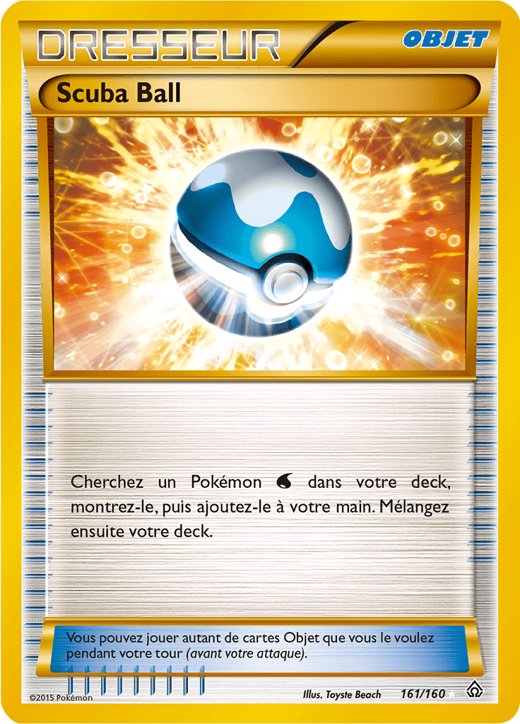 Scuba Ball - XY Primo-Choc - 161 - Holographique rare