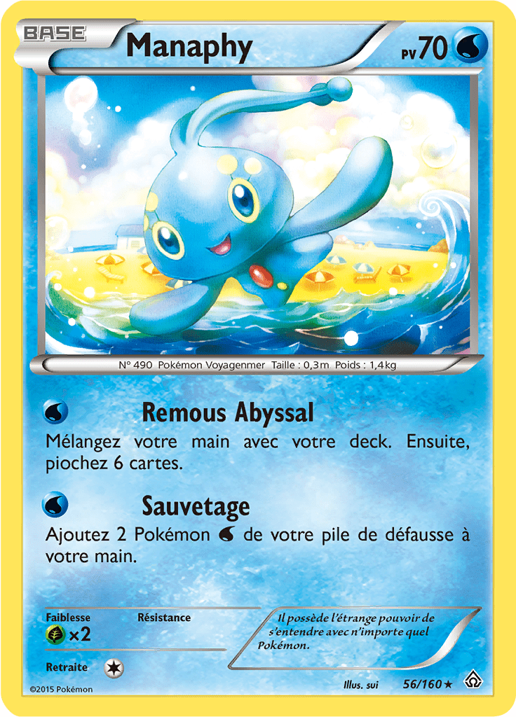 Manaphy - XY Primo-Choc - 056 - Holographique rare