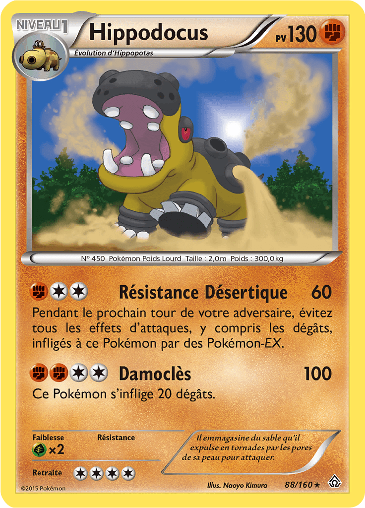 Hippodocus - XY Primo-Choc - 088 - Holographique rare