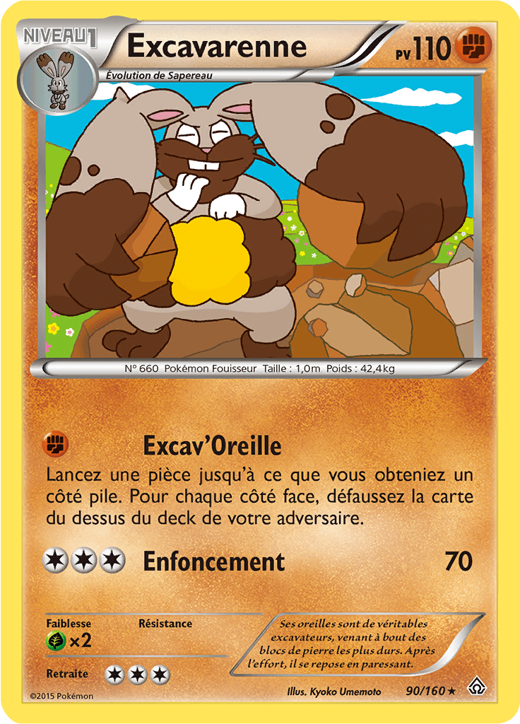 Excavarenne - XY Primo-Choc - 090 - Rare