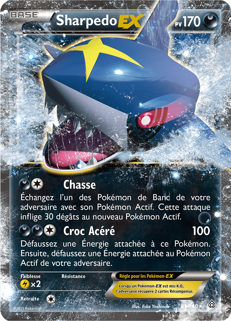 Sharpedo - XY Primo-Choc - 091 - Holographique rare EX