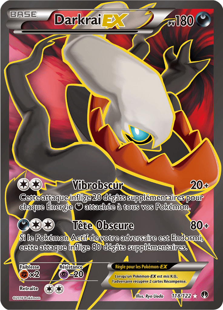 Darkrai - XY Rupture TURBO - 118 - Holographique rare EX