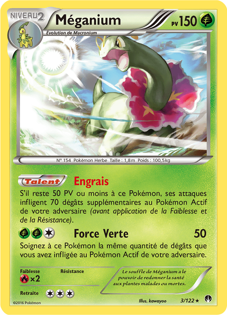 Méganium - XY Rupture TURBO - 003 - Holographique rare
