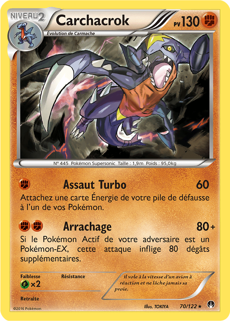 Carchacrok - XY Rupture TURBO - 070 - Holographique rare