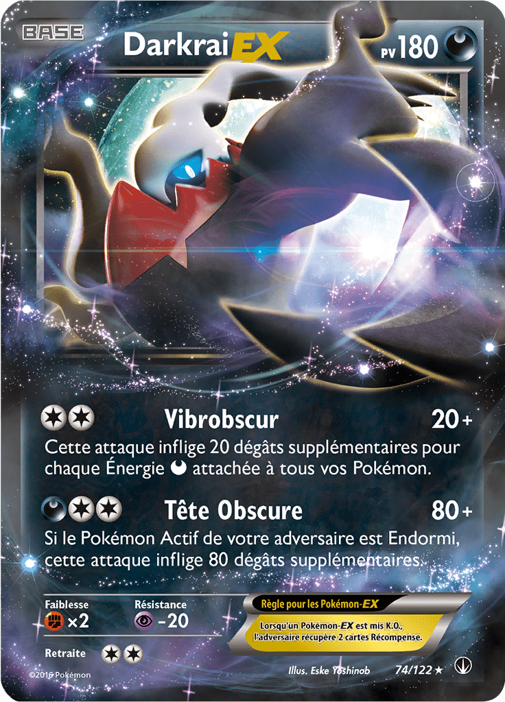 Darkrai - XY Rupture TURBO - 074 - Holographique rare EX