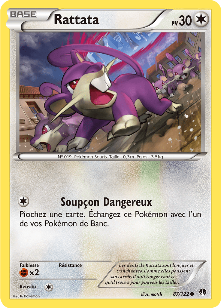 Rattata - XY Rupture TURBO - 087 - Commune