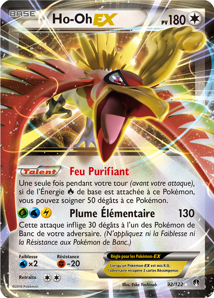 Ho-Oh - XY Rupture TURBO - 092 - Holographique rare EX