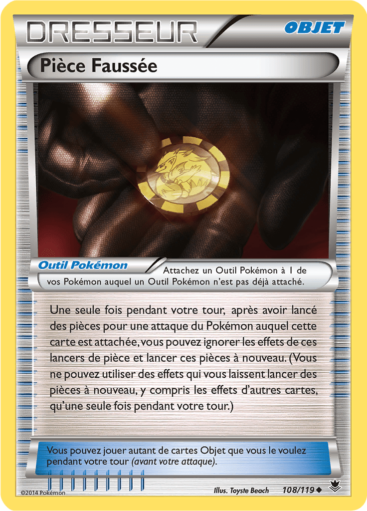 Pièce Faussée - XY Vigueur Spectrale - 108 - Peu commune