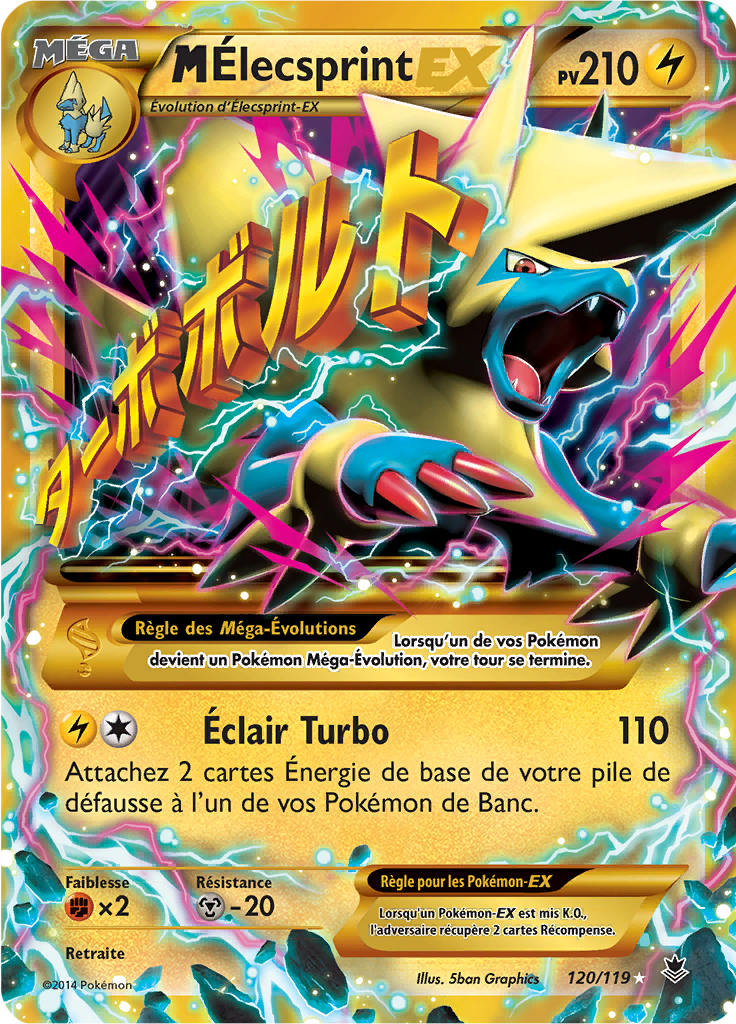 Méga Élecsprint - XY Vigueur Spectrale - 120 - Holographique rare EX