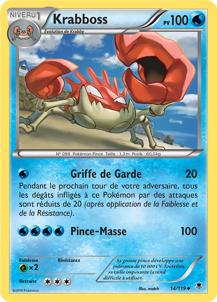Krabboss - XY Vigueur Spectrale - 014 - Peu commune