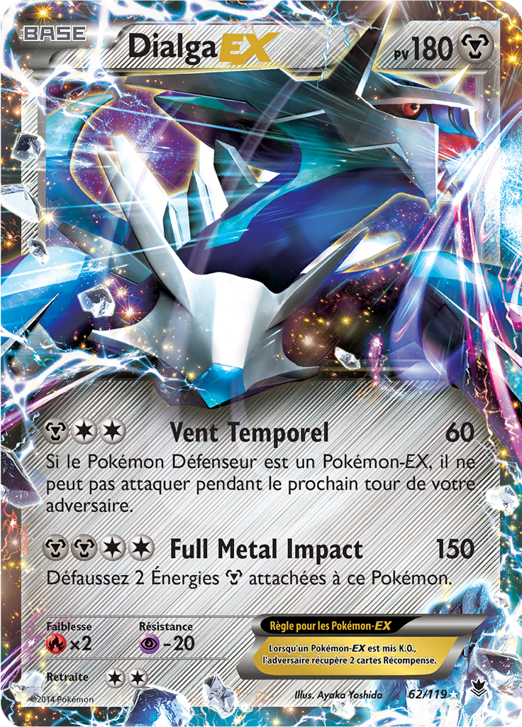 Dialga - XY Vigueur Spectrale - 062 - Holographique rare EX