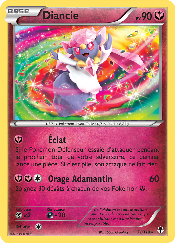 Diancie - XY Vigueur Spectrale - 071 - Holographique rare