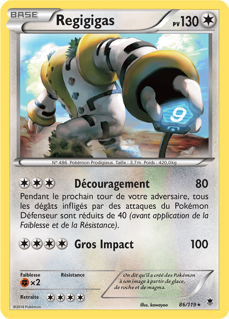 Regigigas - XY Vigueur Spectrale - 086 - Holographique rare