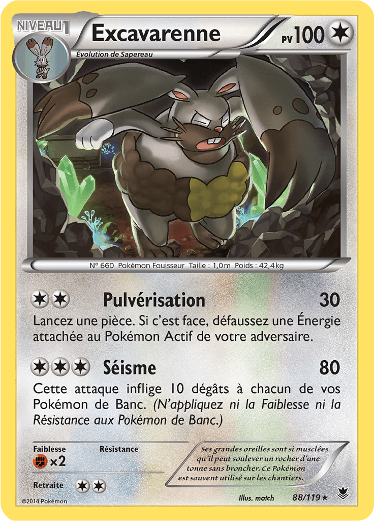 Excavarenne - XY Vigueur Spectrale - 088 - Rare