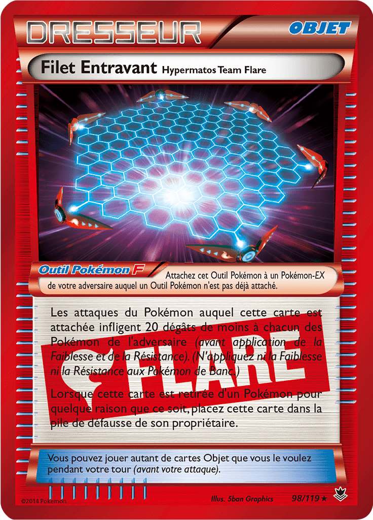 Filet Entravant Hypermatos Team Flare - XY Vigueur Spectrale - 098 - Holographique rare