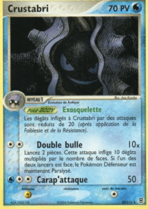 Carte Pokémon Crustabri 20/112 - EX Rouge Feu & Vert Feuille