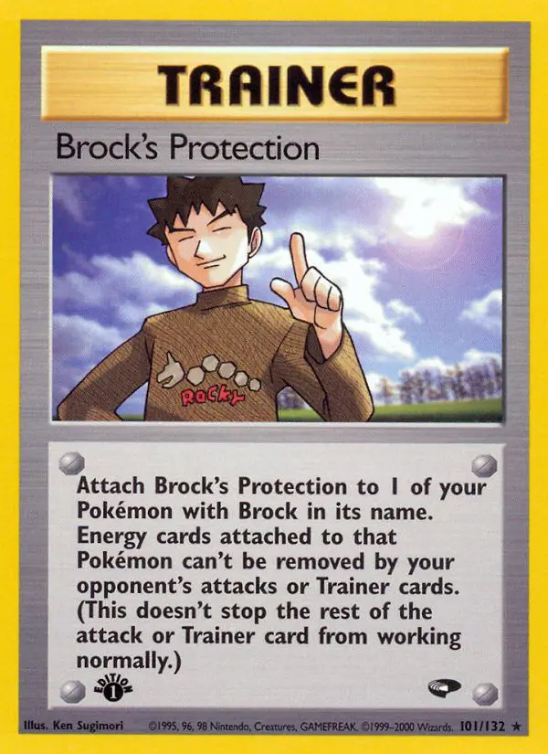 Brock's Protection - Gym Challenge - 101 - Rare