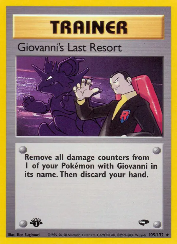 Giovanni's Last Resort - Gym Challenge - 105 - Rare