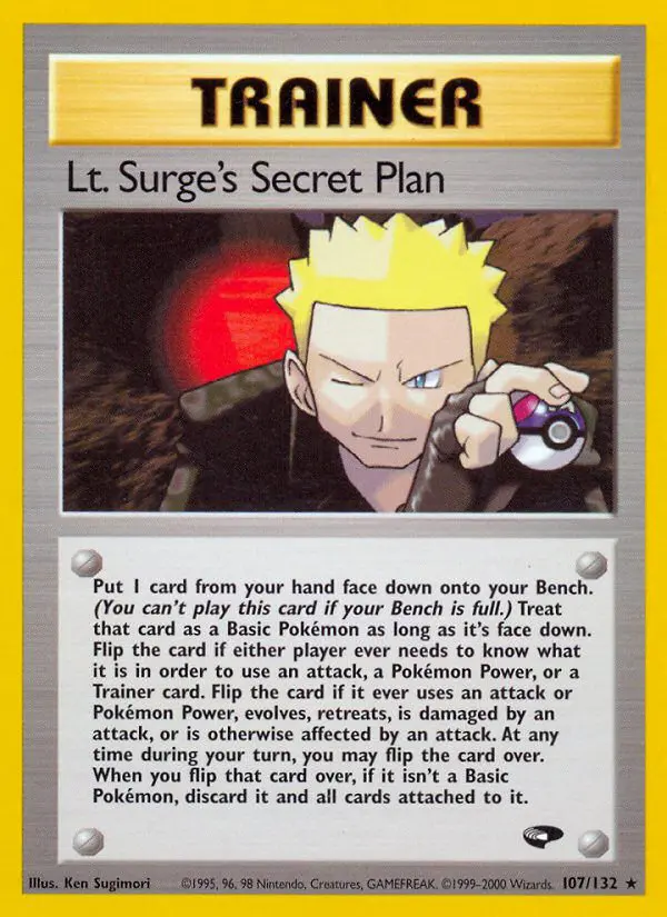 Lt. Surge's Secret Plan - Gym Challenge - 107 - Rare