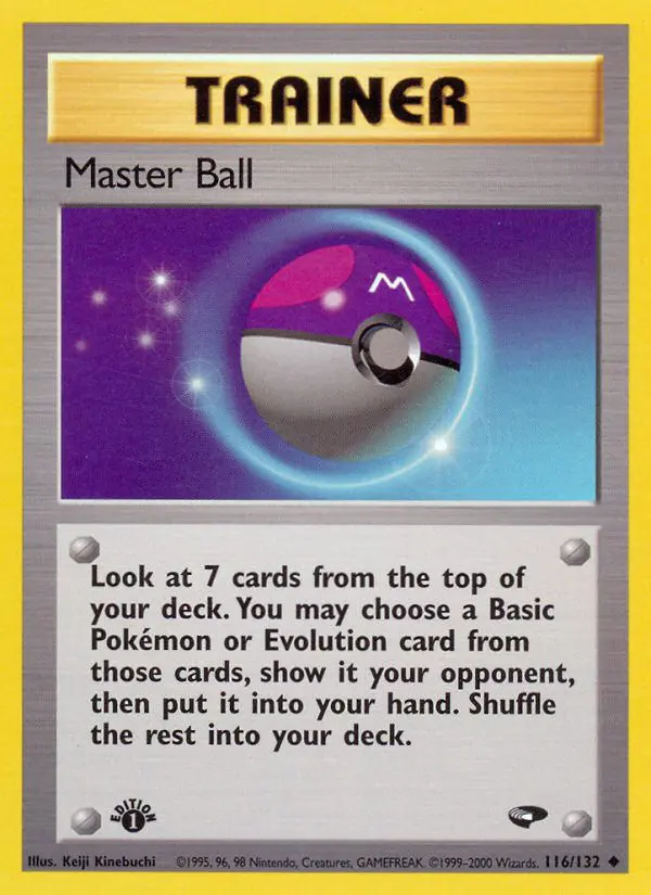 Master Ball - Gym Challenge - 116 - Peu commune