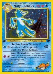 Misty's Golduck - Gym Challenge - 012 - Holographique rare