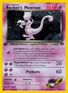 Rocket's Mewtwo - Gym Challenge - 014 - Holographique rare