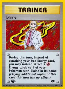 Blaine - Gym Challenge - 017 - Holographique rare