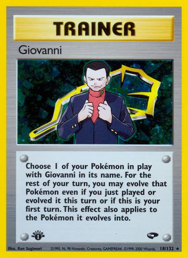 Giovanni - Gym Challenge - 018 - Holographique rare