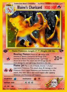 Blaine's Charizard - Gym Challenge - 002 - Holographique rare