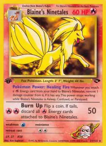 Blaine's Ninetales - Gym Challenge - 021 - Rare