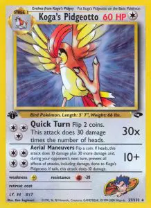 Koga's Pidgeotto - Gym Challenge - 027 - Rare