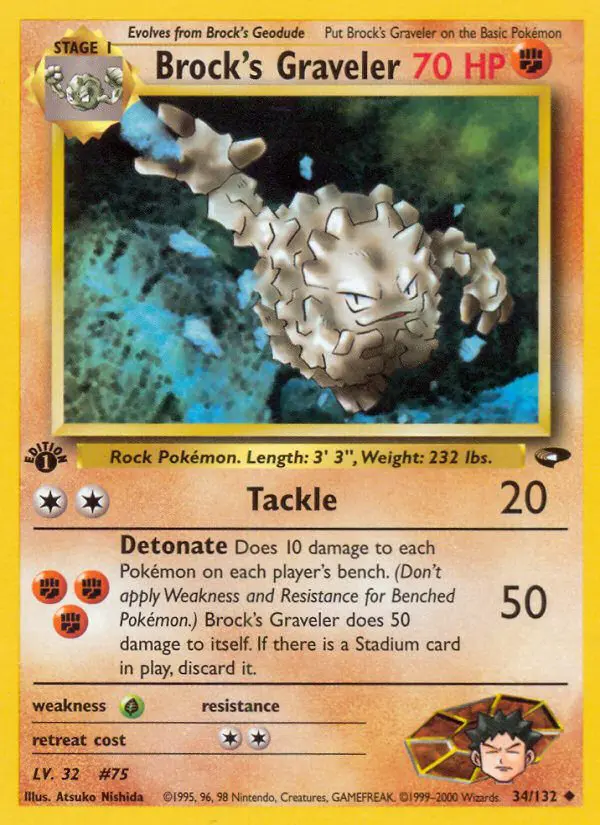 Brock's Graveler - Gym Challenge - 034 - Peu commune