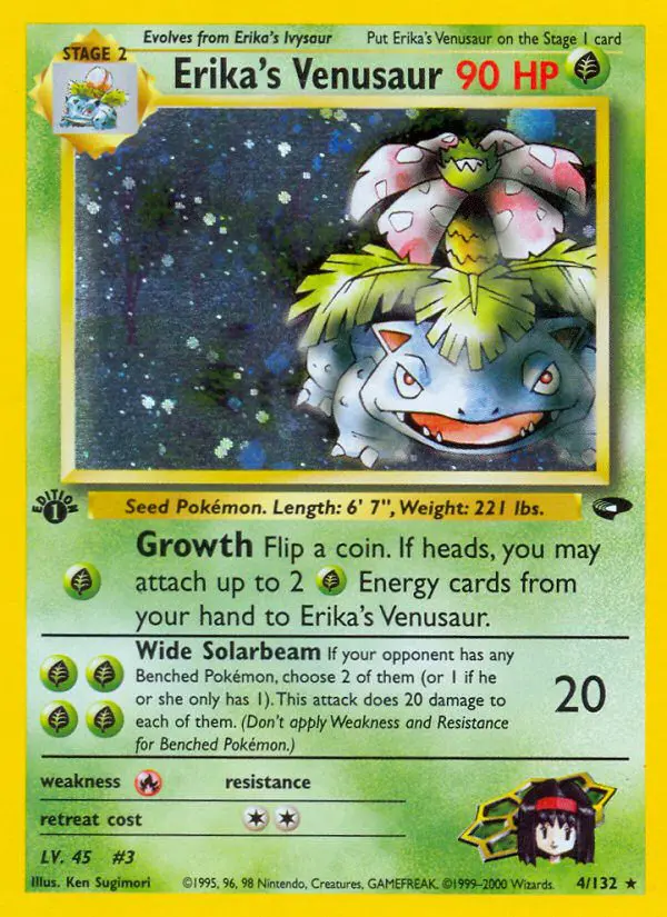 Erika's Venusaur - Gym Challenge - 004 - Holographique rare