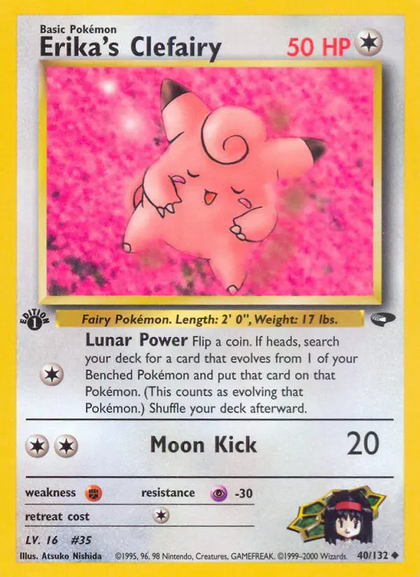 Erika's Clefairy - Gym Challenge - 040 - Peu commune