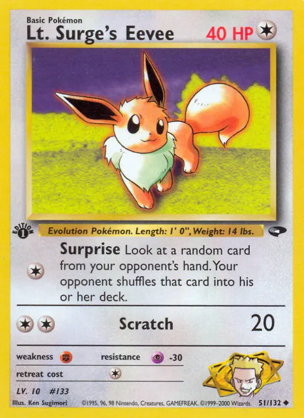 Lt. Surge's Eevee - Gym Challenge - 051 - Peu commune