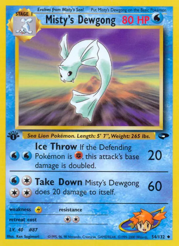 Misty's Dewgong - Gym Challenge - 054 - Peu commune