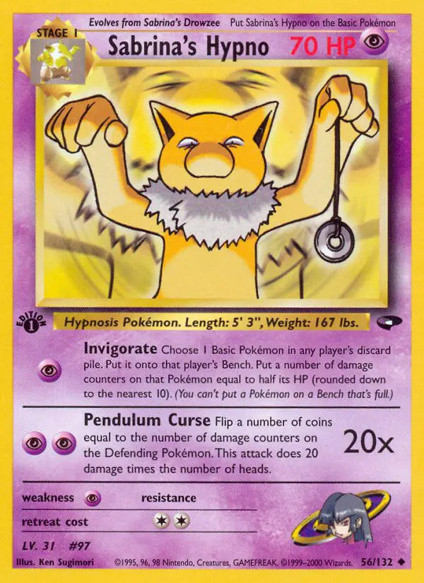 Sabrina's Hypno - Gym Challenge - 056 - Peu commune