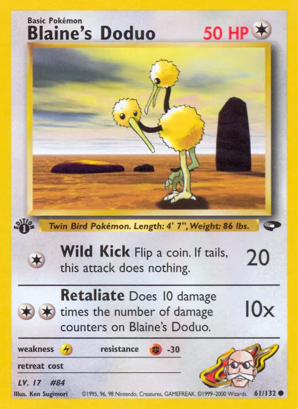 Blaine's Doduo - Gym Challenge - 061 - Commune
