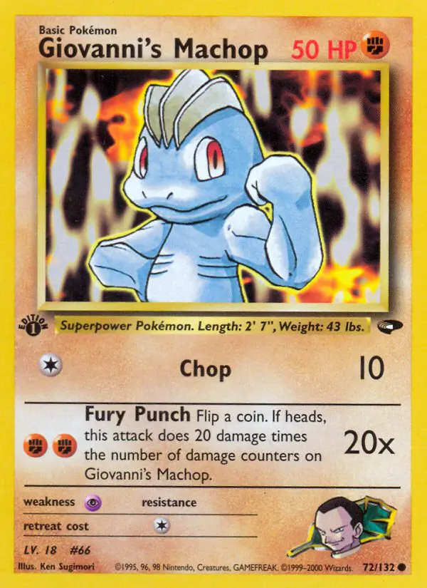 Giovanni's Machop - Gym Challenge - 072 - Commune