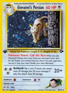 Giovanni's Persian - Gym Challenge - 008 - Holographique rare