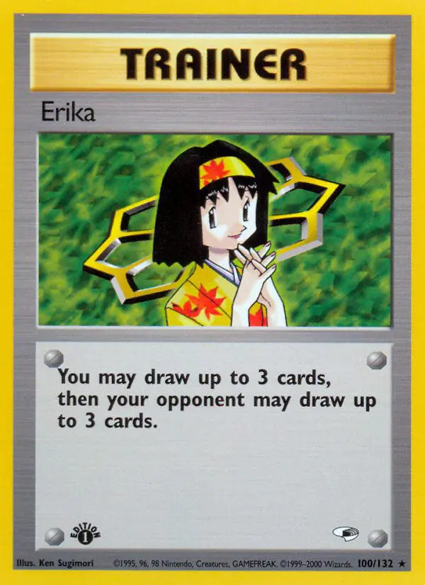 Erika - Gym Heroes - 100 - Rare