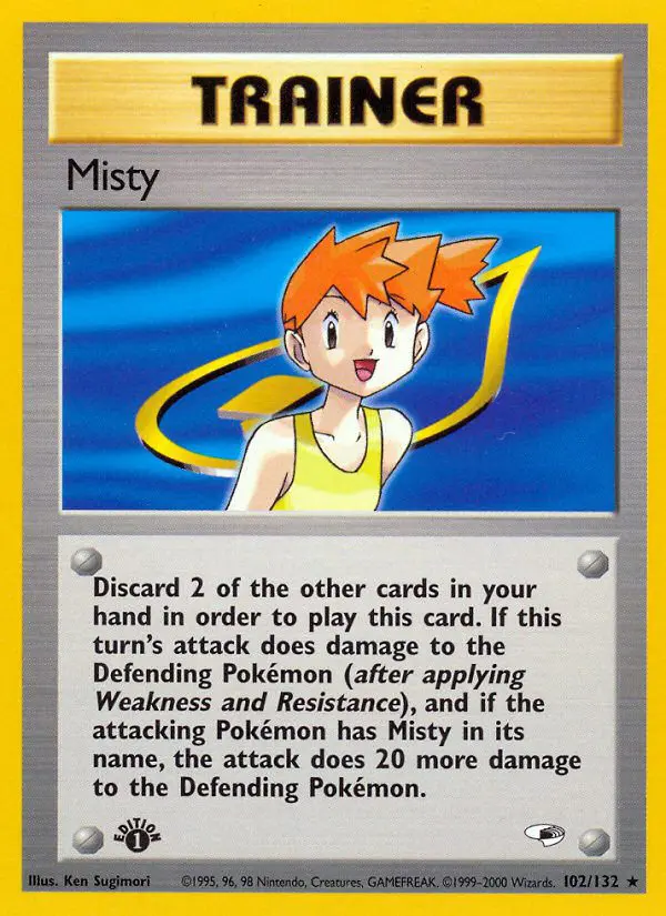 Misty - Gym Heroes - 102 - Rare