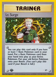 Lt. Surge - Gym Heroes - 17 - Holographique rare