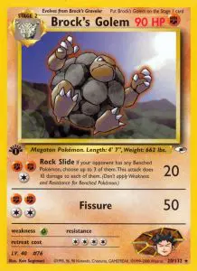 Brock's Golem - Gym Heroes - 20 - Rare