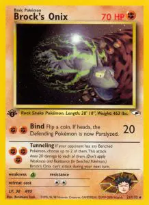 Brock's Onix - Gym Heroes - 21 - Rare
