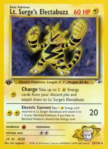 Lt. Surge's Electabuzz - Gym Heroes - 27 - Rare
