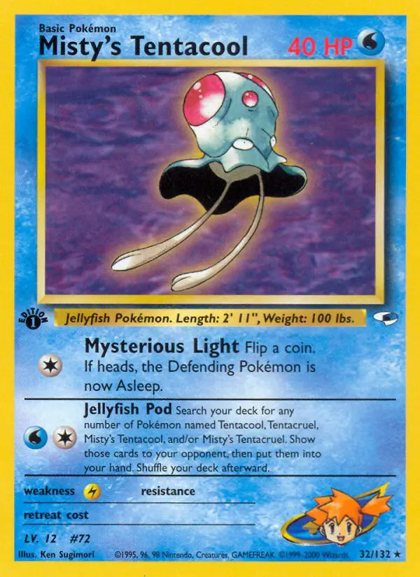 Misty's Tentacool - Gym Heroes - 32 - Rare