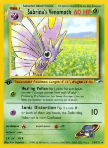 Sabrina's Venomoth - Gym Heroes - 34 - Rare