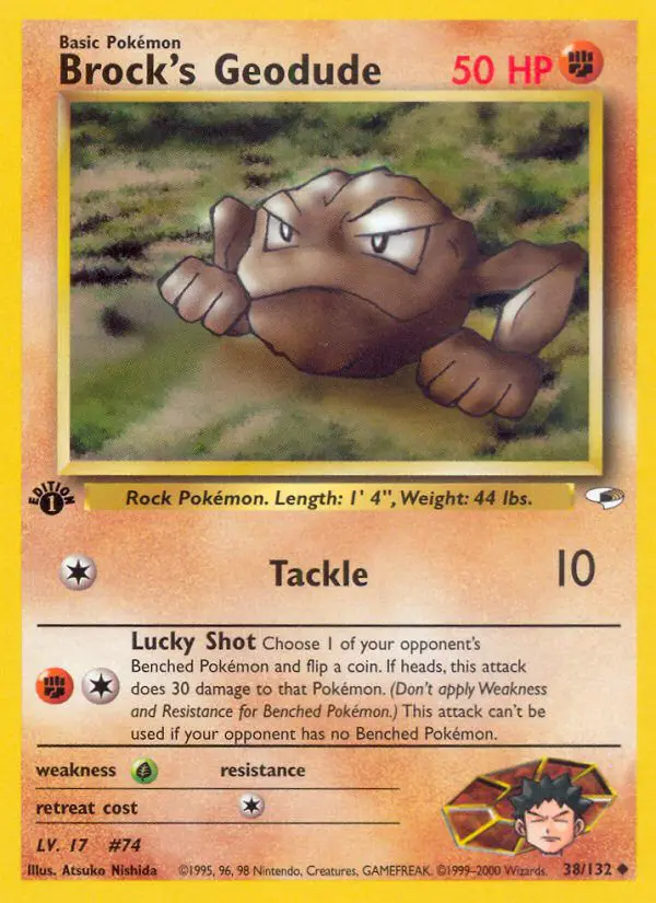 Brock's Geodude - Gym Heroes - 38 - Peu commune