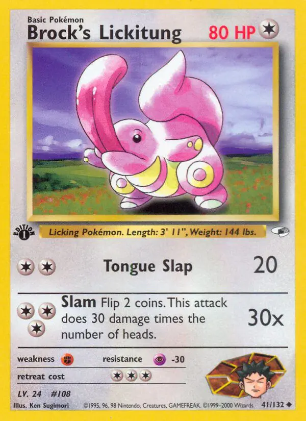 Brock's Lickitung - Gym Heroes - 41 - Peu commune
